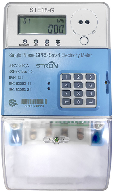 Het vooruitbetaalde Gespleten van de de Energiemeter van de Toetsenbord Enige Fase van het Kredietalarm Lage Symbolische Type