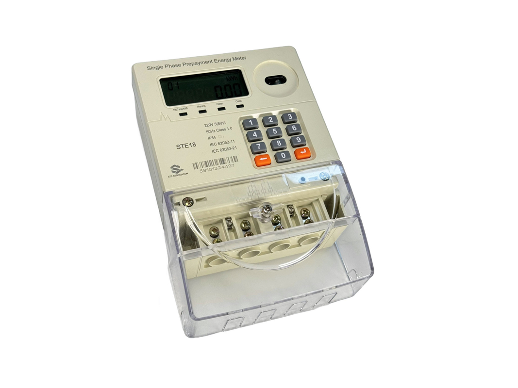 TOU Tariffs Prepaid Smart Single-het Type van de Meter230v Toetsenbord van de Faseenergie