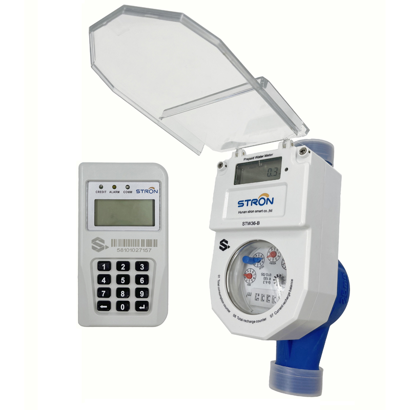 Fabriek direct R160 STS slimme CIU afstandsbediening geïntegreerde koperen schelp IP68 bescherming watermeter voorafbetaald