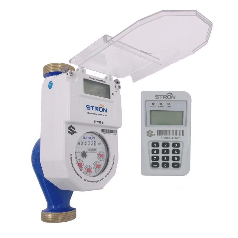 Ondersteun ODM Messing Prepaid Watermeter met Ingress Protection IP68 en aanpassingsopties