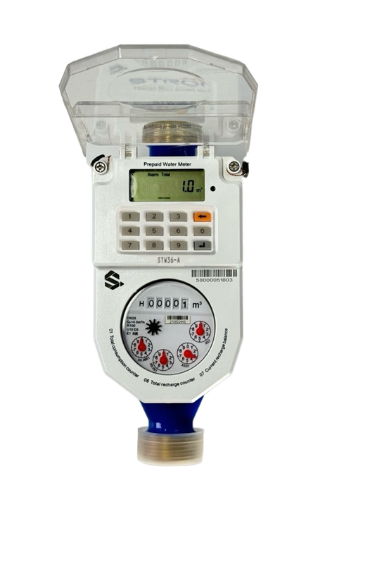 Levensduur 100000 uur Voorafbetaalde watermeter met body-sensitive switch type en M-PESA mobiele betaling