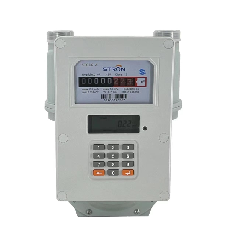 G1.6/G2.5/G4 LORA Communicatie LPG Huishoudelijk STS Smart Electronic Prepaid Gas Meter