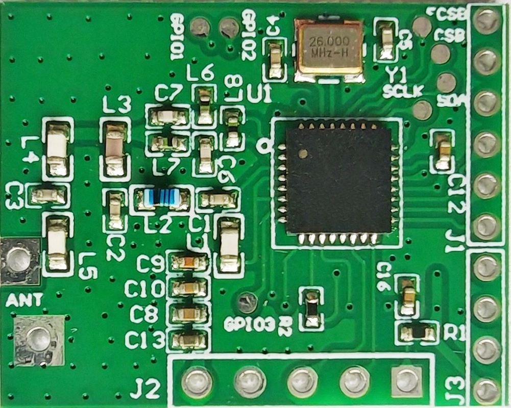 UART draadloze module BGRF2 Ultra-compact: 100kbps snelheid, -121dBm gevoeligheid & 1μA slaapstand