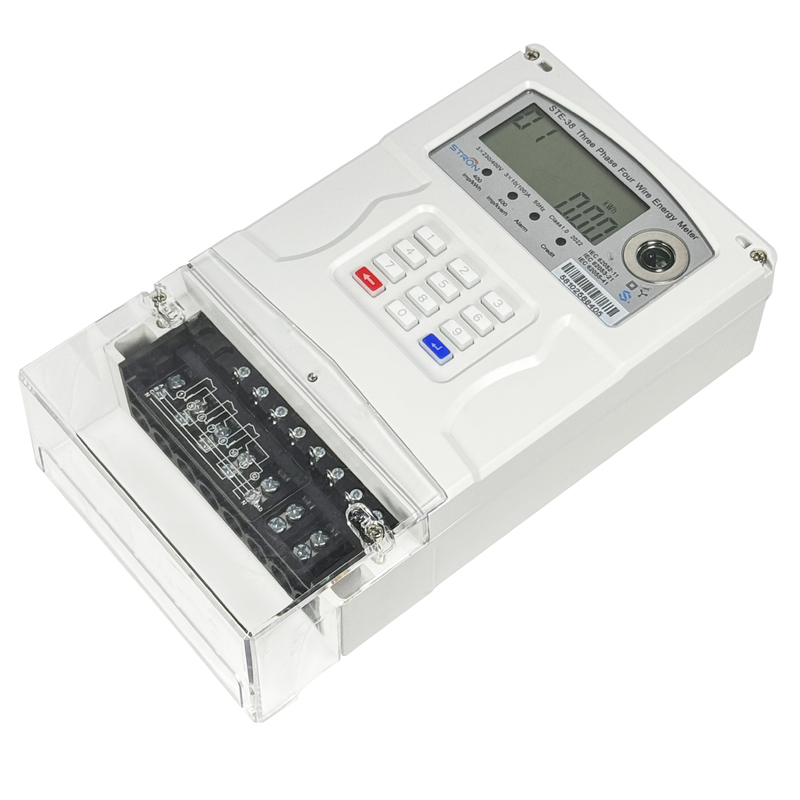 Reactieklasse 2.0 Slimme Prepaid Elektriciteitsmeter met 10A Basisstroom en 400imp/kWh Actieve Energieconstante