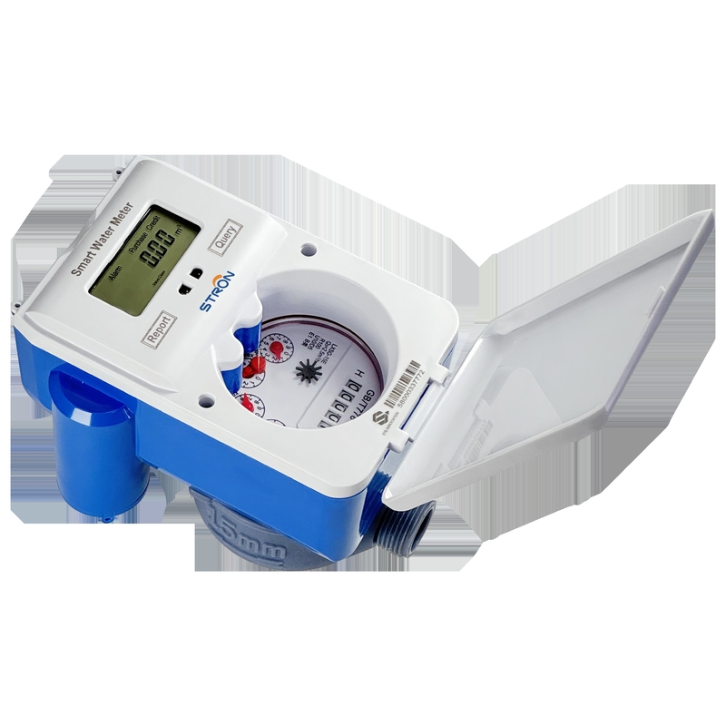 Draadloze slimme RF Laura prepaid watermeter met hoge capaciteit, fabrieksuitverkoop, IP68, met gesplitst toetsenbord, batterij met hoge capaciteit, OEM