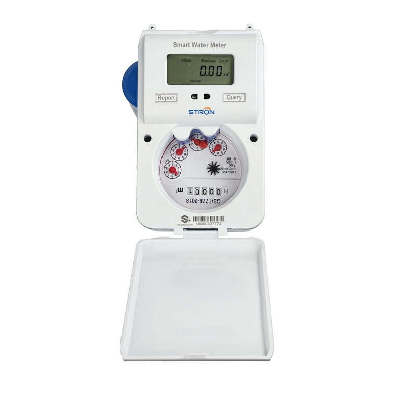 Draadloze slimme RF Laura prepaid watermeter met hoge capaciteit, fabrieksuitverkoop, IP68, met gesplitst toetsenbord, batterij met hoge capaciteit, OEM