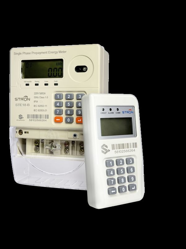 Smart prepaid elektriciteitsmeter voor mobiele betaling met 10-jarig data-logging & tamper auto-cutoff