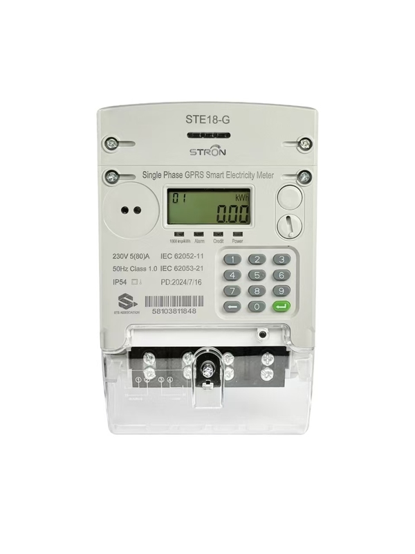 De STRON STS split-type prepaid elektriciteitsmeter