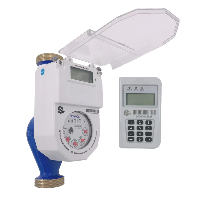 STS-goedgekeurde prepaid watermeter - anti-magnetische aanval, afstandsbediening, LCD-scherm en gemakkelijke bediening voor geavanceerd automatisch metersysteem
