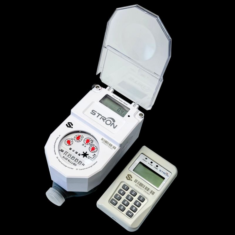 Goedkope STS Prepaid Watermeter RF Communicatiemodule Prepaid Plastic Zorgt voor Watergebruiksgegevensoverdracht en Prepaid Controle