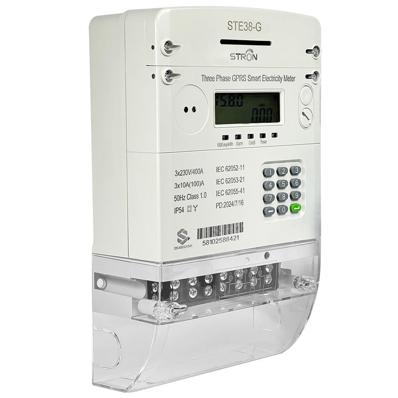 Smart STS Driefasige voorafbetaalde energiemeter 4G WiFi LoRaWAN 230V Elektrische elektronische meters