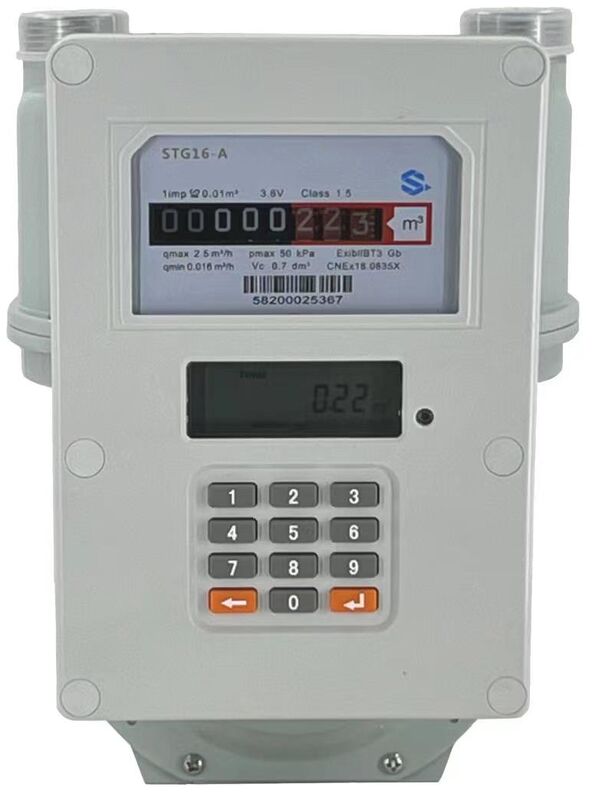 Meetbereik 0-9999 M3 LoraWan slimme gasmeter met LoRaWAN-communicatiemodus voor industriële gasverbruiksbewaking