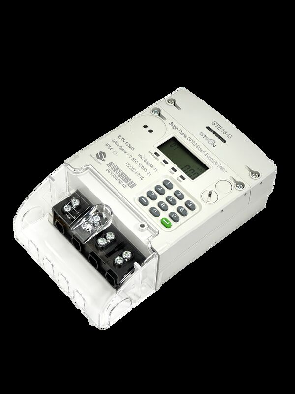 Klasse II Bescherming Slimme elektriciteitsmeter met toetsenbord energiebesparende technologie geschikt voor industriële commerciële doeleinden