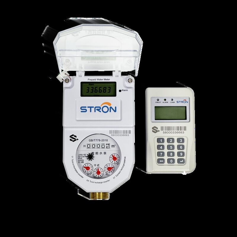 Stron Smart STS Prepaid Watermeter voor Afrika - Voldoet aan STS-normen, Messing behuizing, Laagdebietalarm
