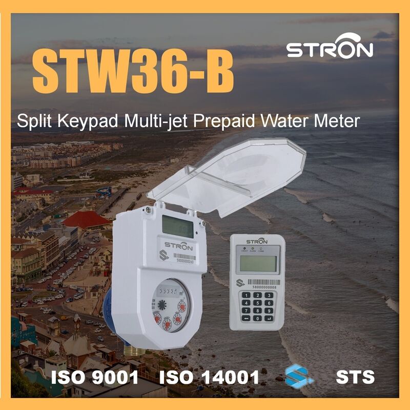 STS geïntegreerde smart watermeter met IP68-bescherming en DN15-grootte voor nauwkeurige waterstroommeting