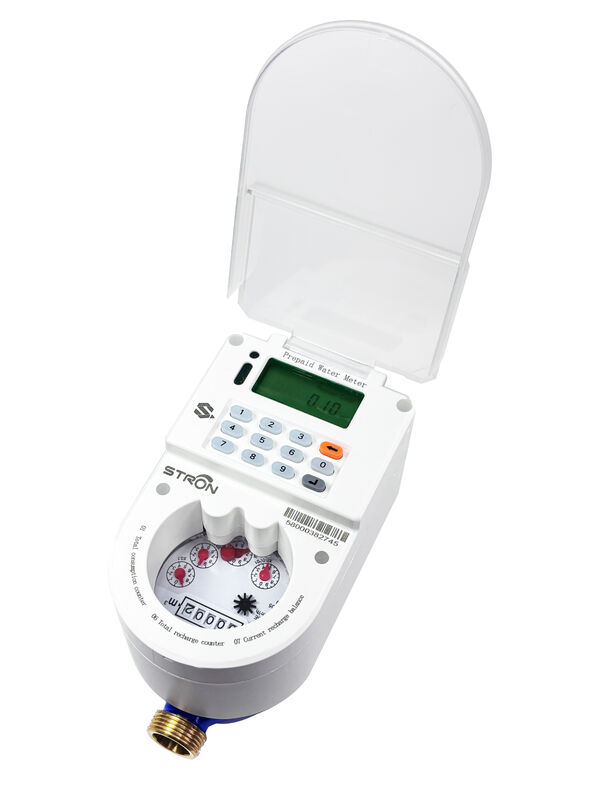 STS Prepaid Keypad Smart Water Meter DN15/DN20/DN25 met automatische afsluiting en IP68 waterdicht voor residentieel gebruik