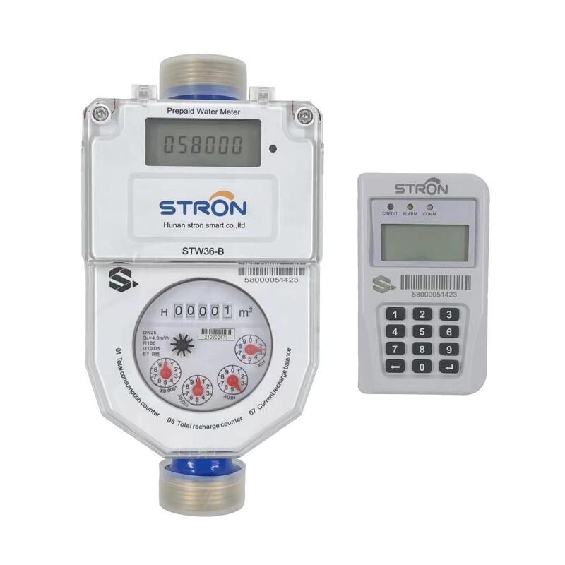 STS Standard Split Water Meter - Klasse 2.0 nauwkeurigheid & 350m draadloze communicatie LoRa draadloze Split Prepaid Water Meter - Noodovertrekking & Low Battery Alarm Functies
