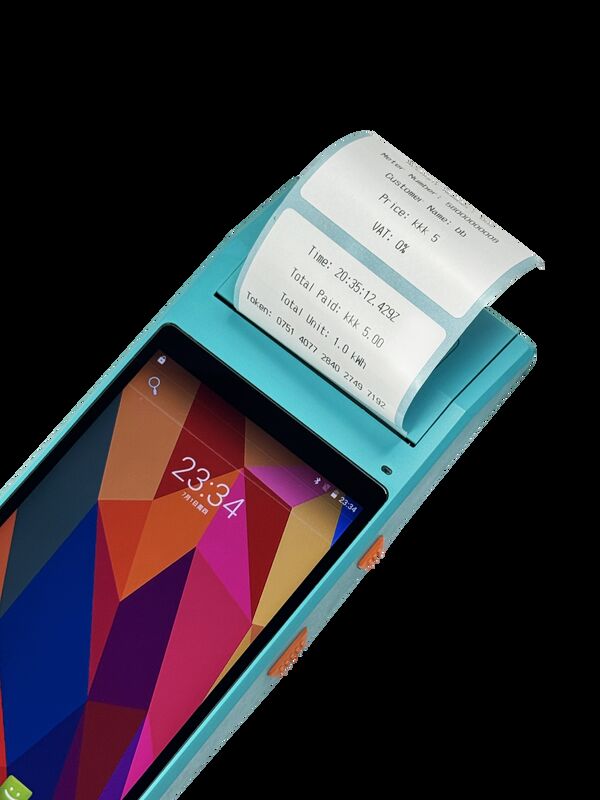 Deur-tot-Deur Opladen via Mobiele Verkoopwagen Handheld Terminal Oplaad Android 9.0 Handheld Betalingsterminal - Gebruiksvriendelijke Interface voor Snelle Oplaadbewerkingen