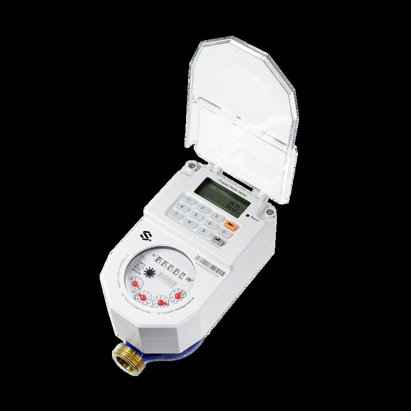 LoRaWAN-compatibele slimme watermeter met een meetbereik van 0-999999 liter, ideaal voor het op afstand volgen van waterverbruik