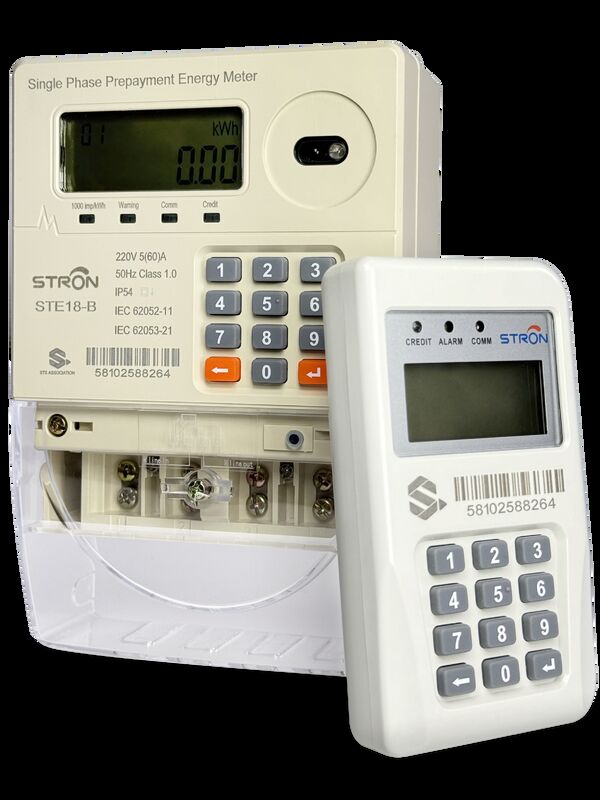 Smart Prepaid Electricity Meter met precisie Klasse 1 en Input Way Keypad voor energiegebruiksgegevens