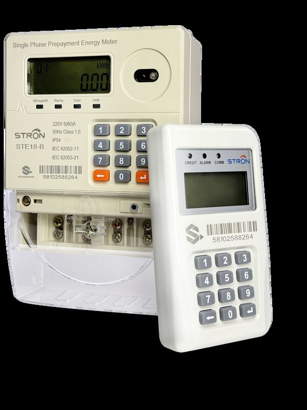 IP54 Intelligente multi-tarief/anti-tampering/Power-limit Prepaid Keypad Single Phase Electricity Meter Met Vending Software