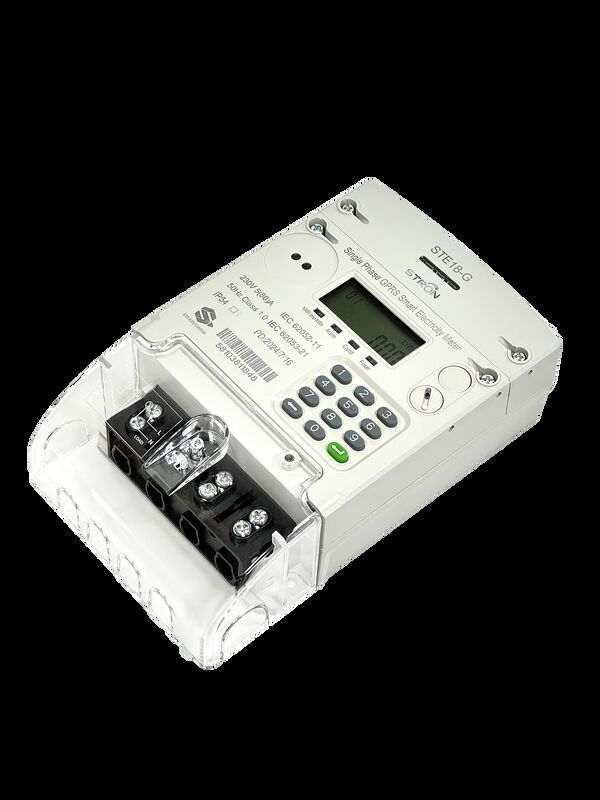 Smart Prepaid Electricity Meter met een enkelfasig ontwerp GPRS 4G-connectiviteit en afstandsbewaking voor stroombeheersystemen