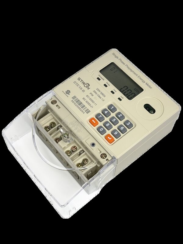 Slimme prepaid elektriciteitsmeter met RF-afstandslezen Split Meter Design en STS Standard Prepayment