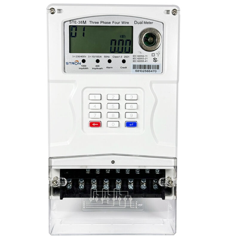 STS Prepaid Electricity Meter Dual Source and battery voltage support for prepaid electricity solutions