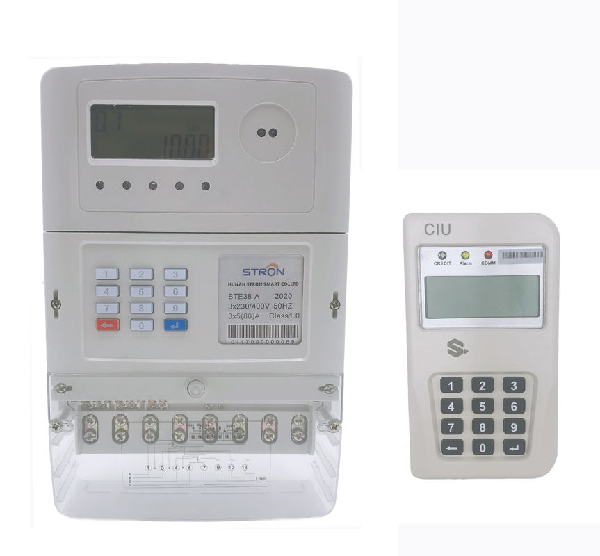 Norm van ste38-s Stron STS betaalde de Gespleten Meter In drie stadia van de Elektriciteitsmeting met CIU Hotsale vooruit