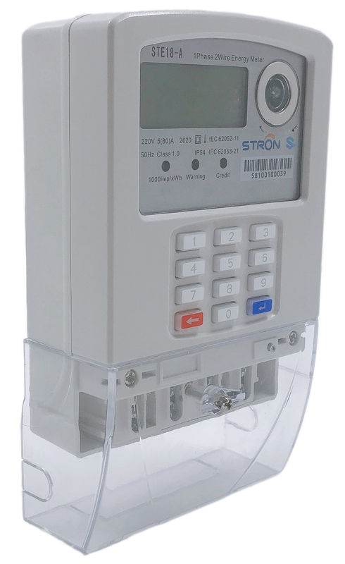 Meter van de Vooruitbetalings Intelligente Electric Power van het enige Fasests de Volgzame Gespleten Toetsenbord met lora-rf GebruikersinterfacesEenheid