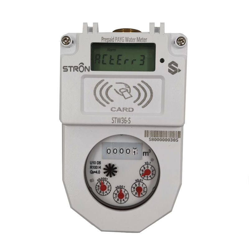 Het Type van ISO4046 IP68 Droge Watermeter, Meter van de het Waterstroom van R100 de Digitale