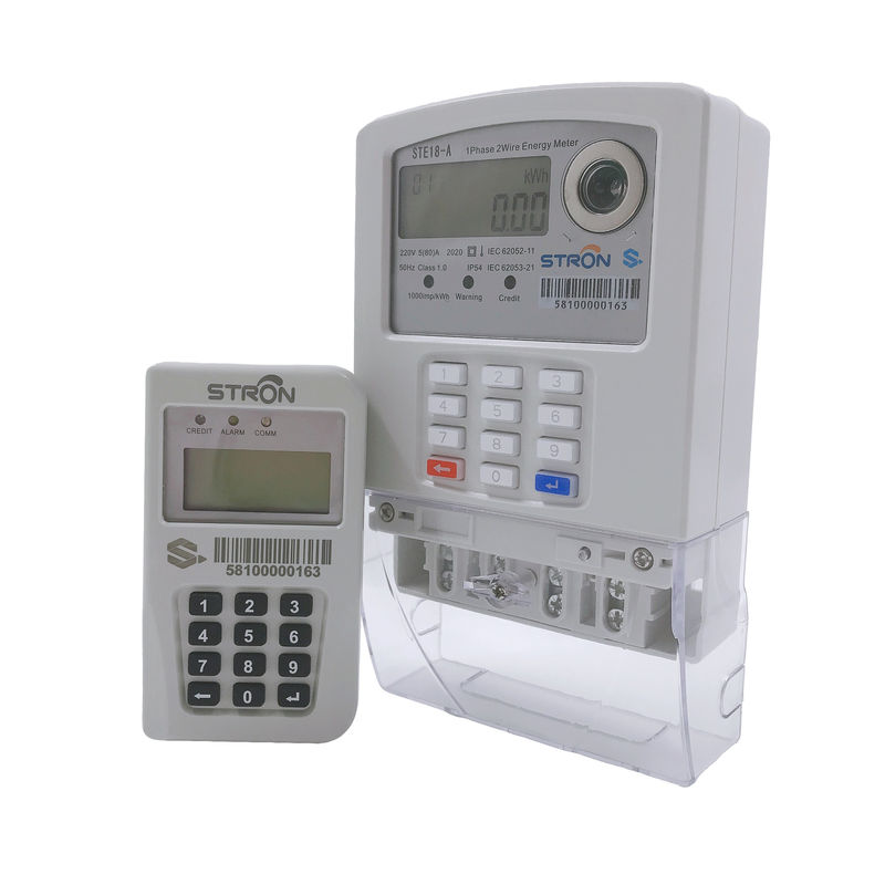 STS-Norm betaalde Gespleten Slimme de Energiemeter van de Toetsenbord Enige Fase met module lora-rf vooruit