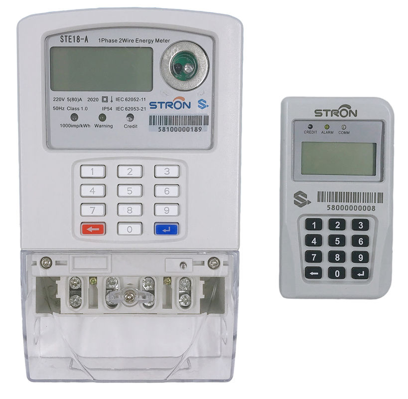 Lora-rf de Gespleten Functie van de Toetsenbordsts Standaard anti-Stamper betaalde Meter van de Enige Fase de Slimme Elektriciteit met CIU vooruit
