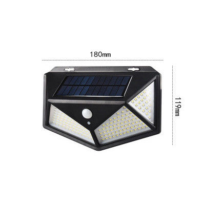 Van het de Lampen100led Lichaam van de binnenplaats de Zonne Openluchtmuur Lichten van de de Inductiegang