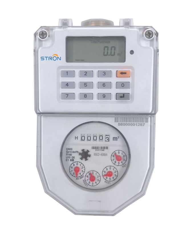 Vooruitbetaalde/Portvrije Slimme Elektronische Watermeter met niet Terugkeerklep