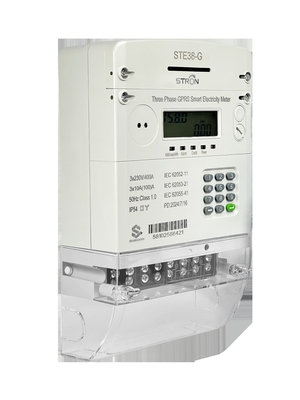 Temperatuurbereik 0-50°C Slimme prepaid elektriciteitsmeter met manipulatie-detectie en toetsenbordinvoerweg