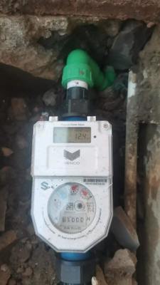 Individuele pakketgrootte 21X16X15 cm Voorafbetaalde watermeter met ODM-aanpassing en 0,500 kg brutogewicht