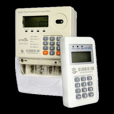 Mobiele betalingen Flexible oplaadmogelijkheden Slimme prepaid elektriciteitsmeter met PLC-communicatie en digitaal displaytype