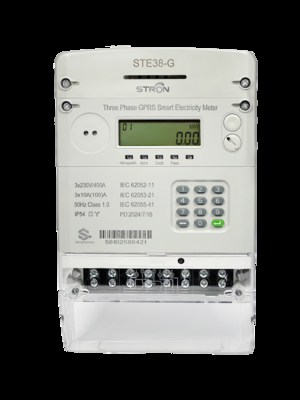 3*230V Nominale Spanning Slimme prepaid elektriciteitsmeter met 2G- en 4G-netwerkcompatibiliteit Bedrade en draadloze communicatieopties
