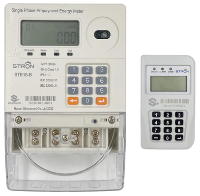 Keypad Input Way Smart Prepaid Electricity Meter Single Phase Supporting Real Time Data Access and Consumption Analytics