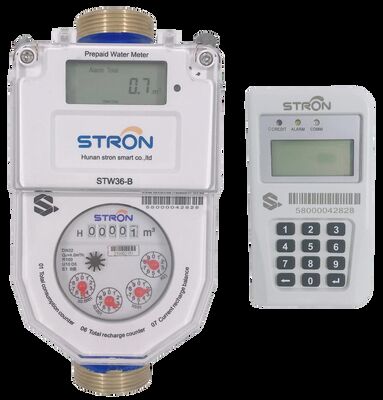 Temperatuur 0C-50C Slimme watermeter met meetbereik 0-999999 liter Operatiedruk ≤1.6Mpa Oplossing voor waterbeheer