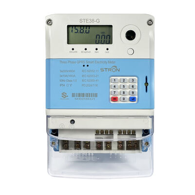 Driefasige STS prepaid energiemeter 4G/WiFi-communicatie voor commercieel gebruik