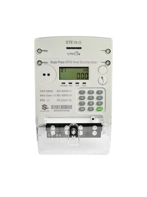 Slimme Prepaid Elektriciteitsmeter STE18G met IP54-bescherming, Multi-tarief, Anti-manipulatie en Vermogensbegrenzingsfuncties voor Energiebeheer