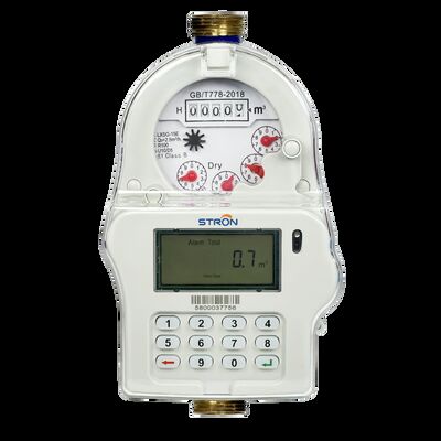 STS Keypad Prepaid Water Meter R100, All‑In‑One Integrated Type, IP68, DN15/DN20/DN25, Optional LoRa‑RF Communication