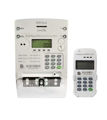 STS Prepaid Keypad Smart Electricity Meter met GPRS/4G-communicatie, Class 1.0 nauwkeurigheid en IP54 waterdichte rating