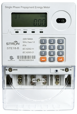 Smart Prepaid-elektriciteitsmeter met automatische relais die wordt afgesloten wanneer het krediet nul bereikt, waardoor veilige en prepaid-elektriciteitsdiensten worden gewaarborgd