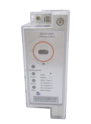 Ste18-D Dinrail zet Meter van de Enige Fase de Gespleten Elektriciteit met CIU op