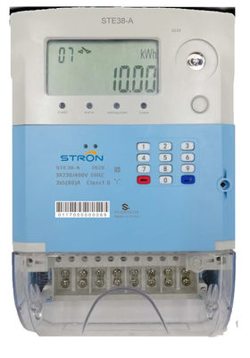 Norm van ste38-g GPRS Stron STS betaalde Meter de In drie stadia van de Vier Draadelektriciteit vooruit