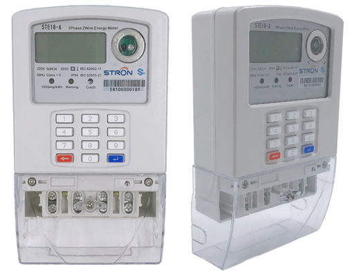 Toetsenbordtype de STS Vooruitbetaalde lora-rf Meter van de Enige Faseelektriciteit met Waterdichte IP54