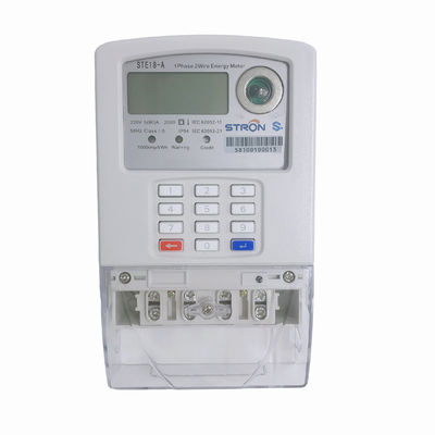 De Standaardtoetsenbord Vooruitbetaalde TOU Tariffs Single Phase Energy Meter van mini-Grid/Microgrid STS